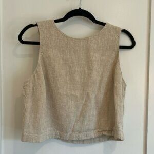 Abercrombie & Fitch Beige Crop Top